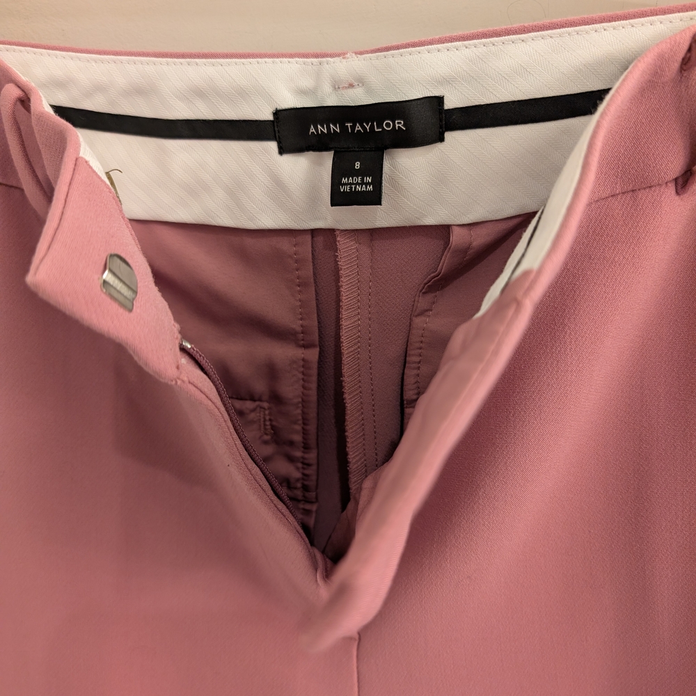 Ann Taylor Pink Straight Leg Pants